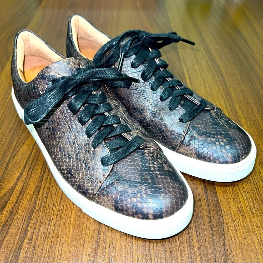 Frye Women's Ivy Low Lace Dark Brown Fashion Sneaker Size US 8M 3471273